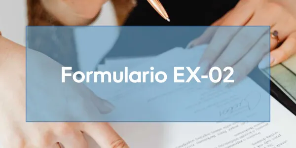 Formulario EX-02 de extranjería